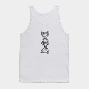 DNA Strand Helix Genetics Life Sciences Biology Tank Top